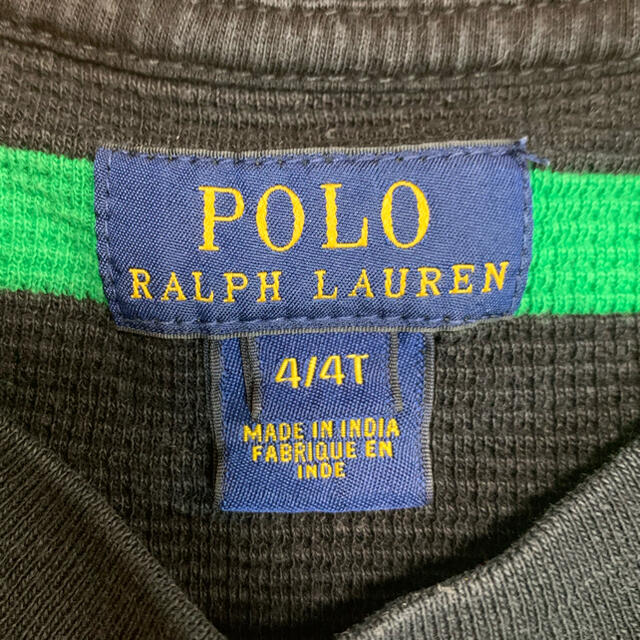 POLO RALPH LAUREN(ポロラルフローレン)のポロ　ラルフローレン　ボーダー　長袖シャツ キッズ/ベビー/マタニティのキッズ服男の子用(90cm~)(Tシャツ/カットソー)の商品写真