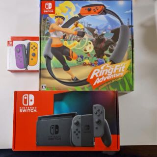 ニンテンドースイッチ(Nintendo Switch)のNintendo Switch本体・リングフィット・Joy-Con 計3点セット(家庭用ゲーム機本体)