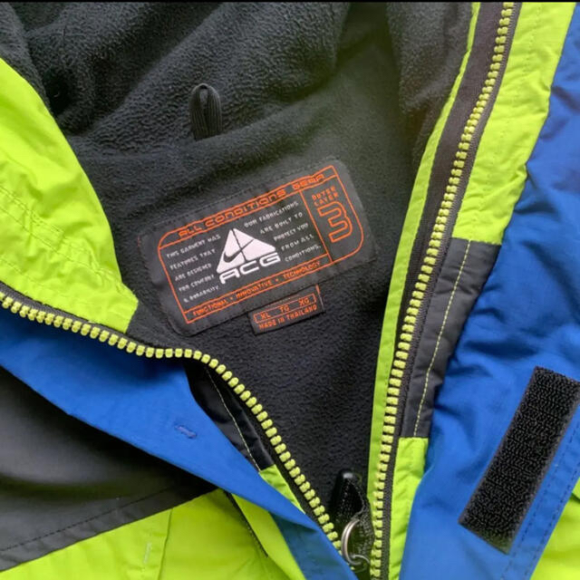 90年代 NIKE ACG マウンテンパーカー スウォッシュ アノラック 黄色 5