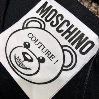 MOSCHINO ジャージー Tシャツ ベア 刺繍 ブラック M