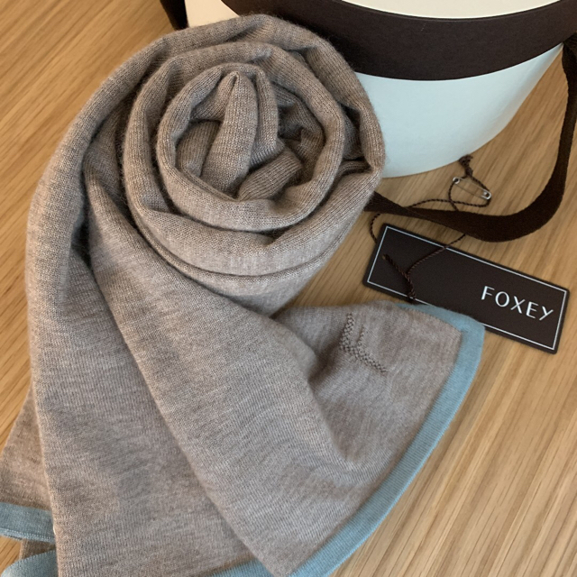♡美品♡ FOXEY ファギー ストール 人気 シナモン シルクカシミヤ | フリマアプリ ラクマ