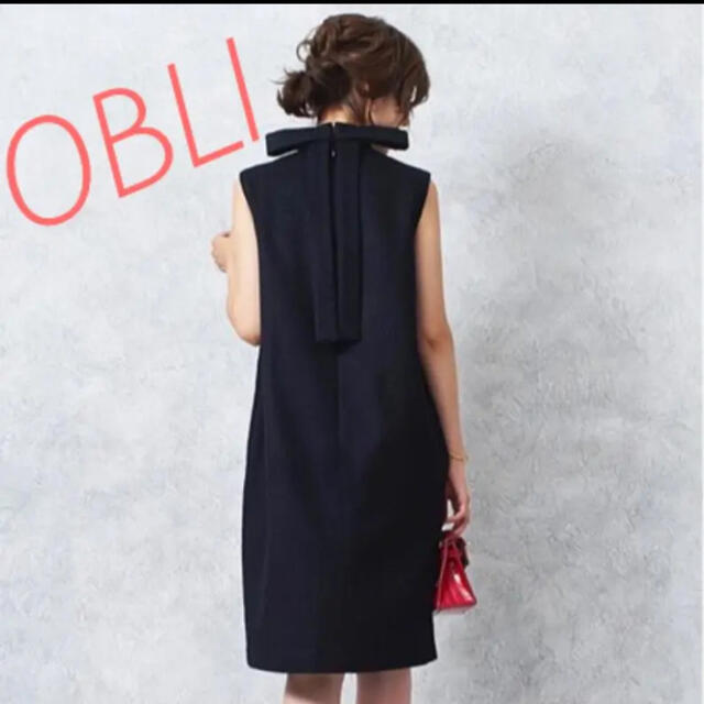 OBLI オブリ バックリボンワンピース♡ 新品未使用 休日限定 stockshoes.co