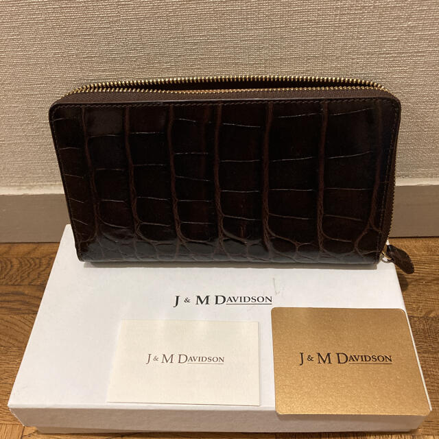 【新品未使用】J&M DAVIDSON 財布ジップウォレット