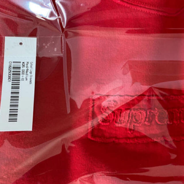 Supreme Cutout Logo Crewneck "Red" サイズM