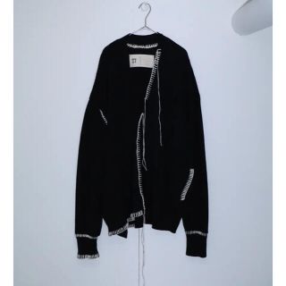 サンシー(SUNSEA)の"OUAT" -004- BLACK OFFICE CARDIGAN(カーディガン)