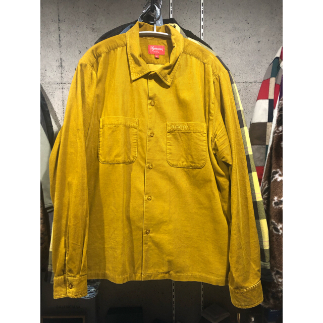 Supreme(シュプリーム)のSupreme corduroy shirt gold M メンズのトップス(シャツ)の商品写真