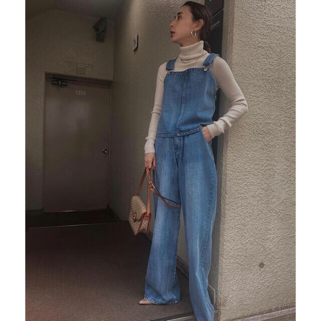 Ameri VINTAGE(アメリヴィンテージ)のAmeri◆SET UP DENIM OVERALL ブルー 25インチ レディースのパンツ(サロペット/オーバーオール)の商品写真