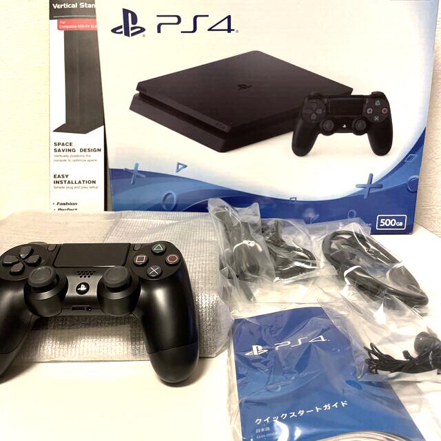 PlayStation4(プレイステーション4)のPlayStation4 CUH-2100A B01  【 美品 】 エンタメ/ホビーのゲームソフト/ゲーム機本体(家庭用ゲーム機本体)の商品写真