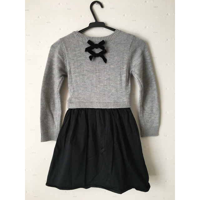 ALGY(アルジー)のALGY ニットワンピース　女の子　130 キッズ/ベビー/マタニティのキッズ服女の子用(90cm~)(ワンピース)の商品写真