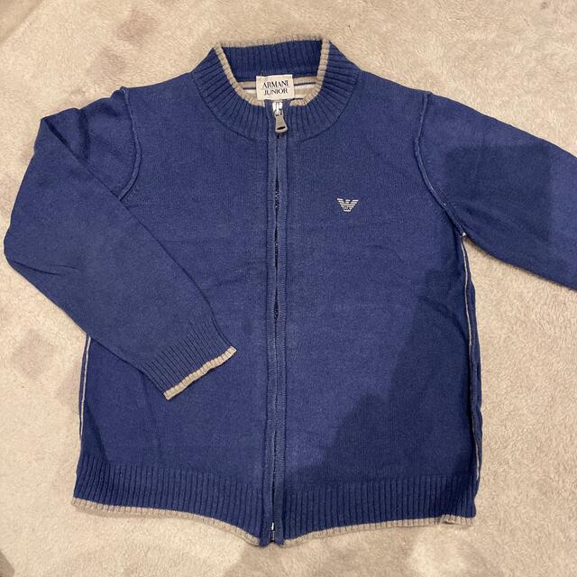 ARMANI JUNIOR(アルマーニ ジュニア)のARMANI JUNIOR ニットカーディガン　106 4A キッズ/ベビー/マタニティのキッズ服男の子用(90cm~)(カーディガン)の商品写真