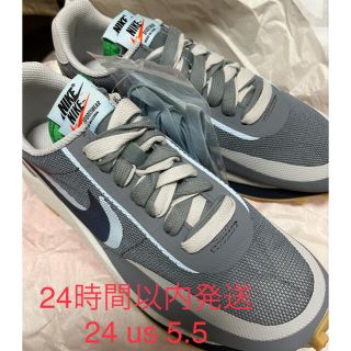 ナイキ(NIKE)の新品 nike sacai clot LDワッフル グレー 24 us5.5(スニーカー)