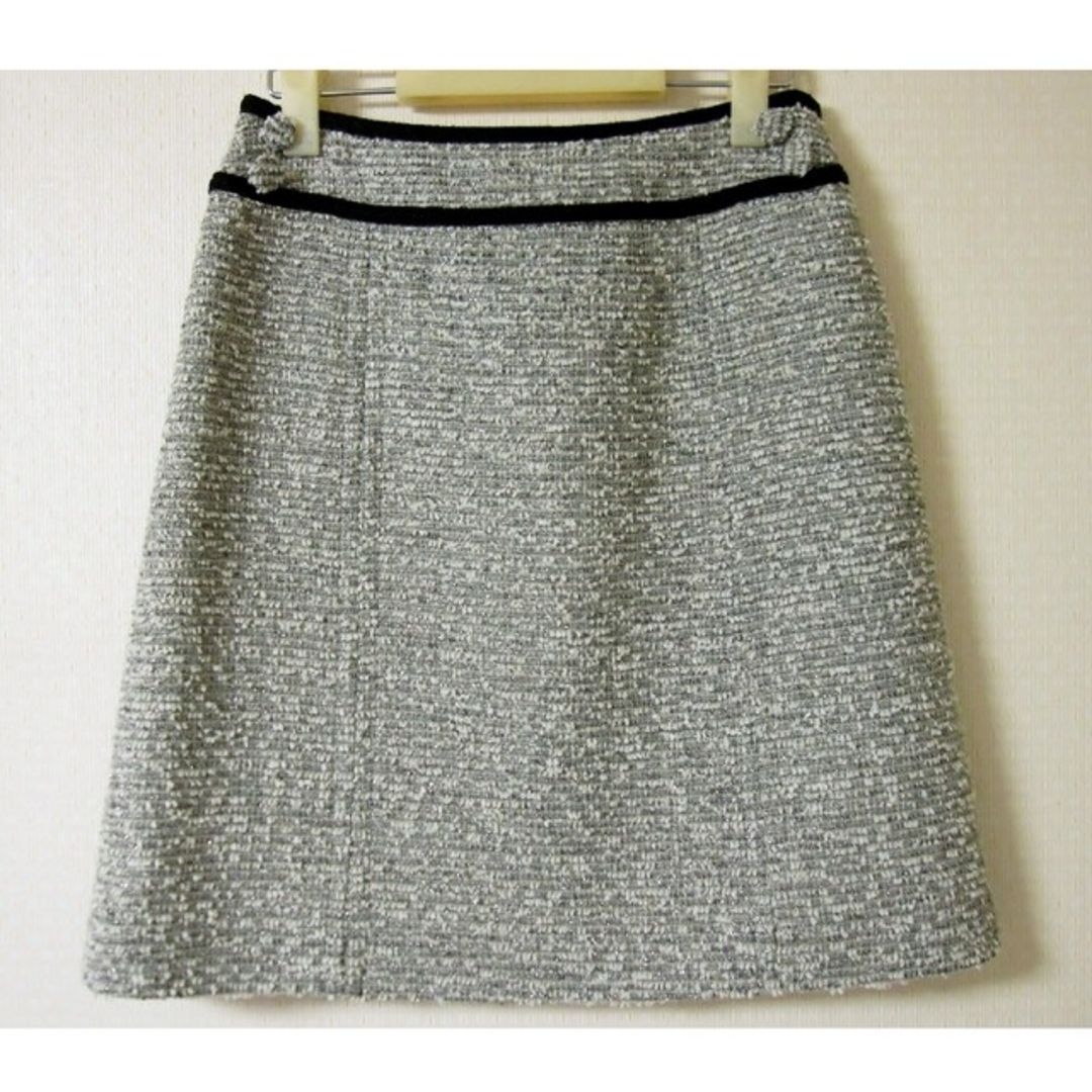 ブリジット☆ ラメ混 ミックス ツイード スカート / グレー系・7 (S) レディースのスカート(ミニスカート)の商品写真