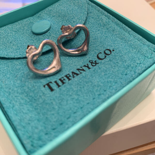 Tiffany & Co. (ティファニー) ピアス　オープンハート　箱付きレディース