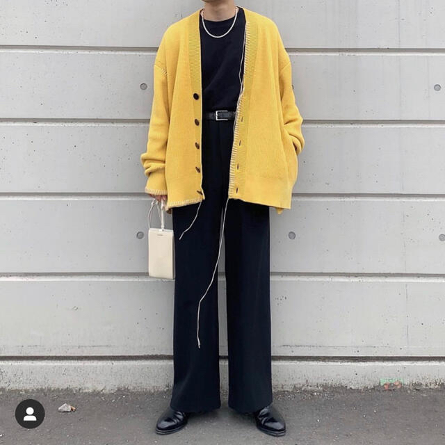 COMOLI(コモリ)のOUAT YELLOW OFFICE CARDIGAN  メンズのトップス(カーディガン)の商品写真