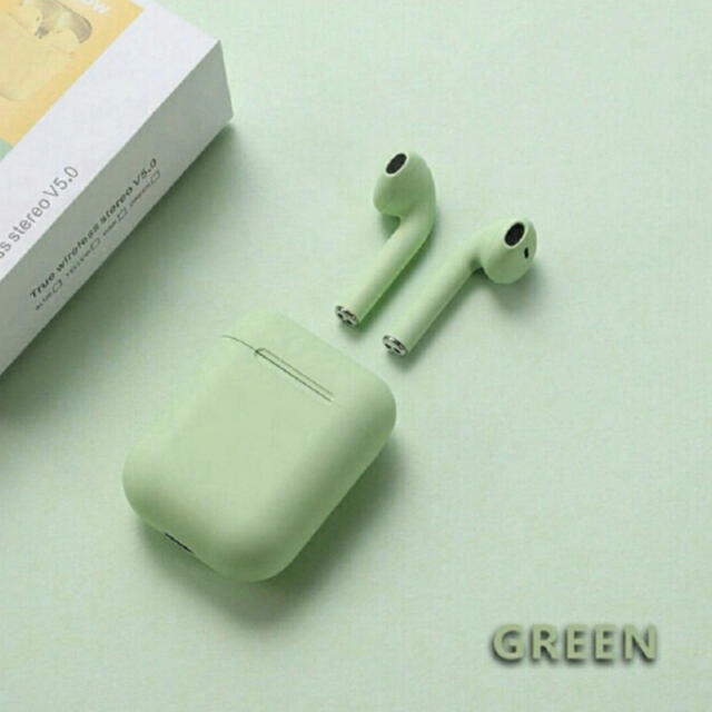 inpots12  カラー ： GREEN  スマホ/家電/カメラのオーディオ機器(ヘッドフォン/イヤフォン)の商品写真