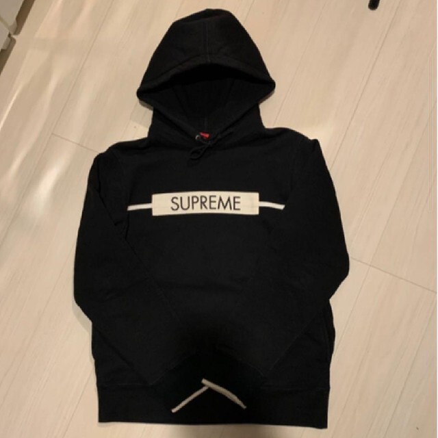 正規品　supreme chest twill tape hooded 17ss