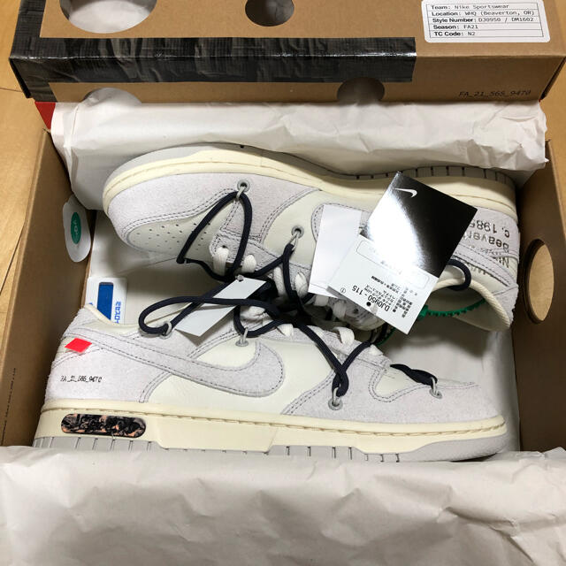 NIKE off-white DUNK LOW 1 OF 50 \