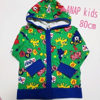 アナップキッズ(ANAP Kids)のANAP kids/総柄パーカー/80cm/男の子(トレーナー)