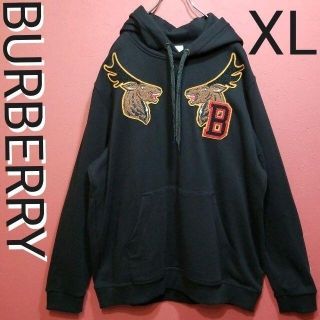 BURBERRY - 美品☆BURBERRYパーカー トナカイワッペン オーバー