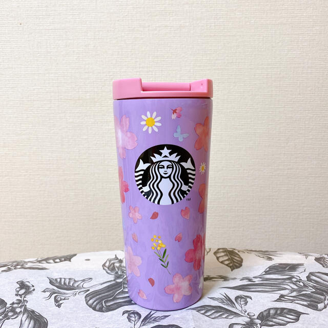 Starbucks Coffee(スターバックスコーヒー)のSAKURA2021ステンレスタンブラーパールラベンダー インテリア/住まい/日用品のキッチン/食器(タンブラー)の商品写真