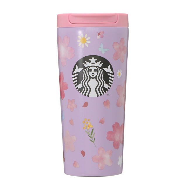 Starbucks Coffee(スターバックスコーヒー)のSAKURA2021ステンレスタンブラーパールラベンダー インテリア/住まい/日用品のキッチン/食器(タンブラー)の商品写真