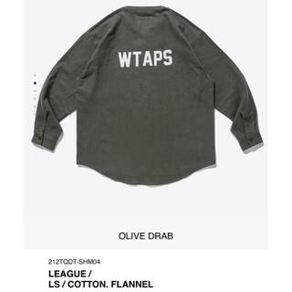 OLIVE DRAB S 21AW WTAPS LEAGUE / LS / CO