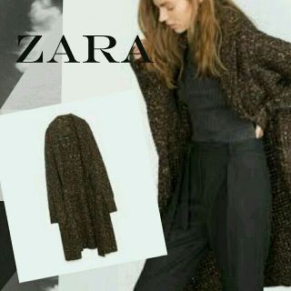 ザラ(ZARA)のZARA★ロングニットカーディガン★試着のみ(カーディガン)