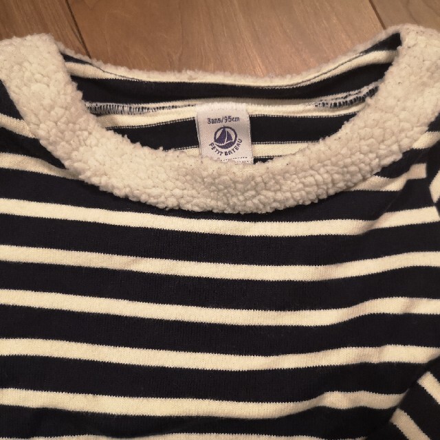 PETIT BATEAU(プチバトー)のプチバトー　長袖ワンピース キッズ/ベビー/マタニティのキッズ服女の子用(90cm~)(ワンピース)の商品写真