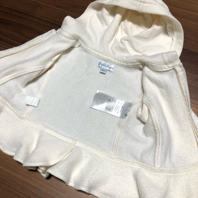 Ralph Lauren(ラルフローレン)のラルフローレン　ホワイト　アウター　パーカー キッズ/ベビー/マタニティのキッズ服女の子用(90cm~)(ジャケット/上着)の商品写真