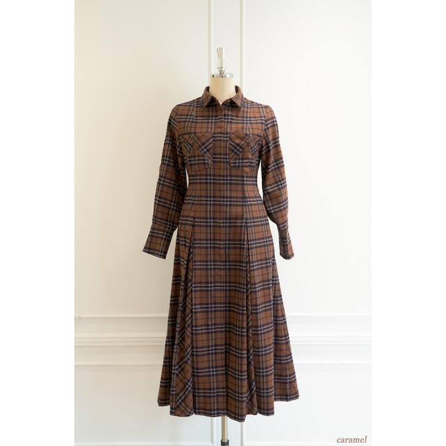 SNIDEL - Checkered Pleats Long Shirt Dressの通販 by aine's shop ...