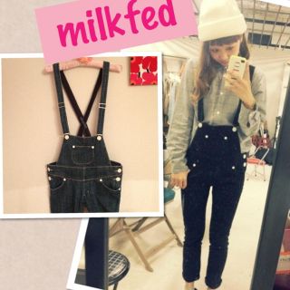 ミルクフェド(MILKFED.)の田中里奈ちゃん☆サロペットパンツ♡(サロペット/オーバーオール)