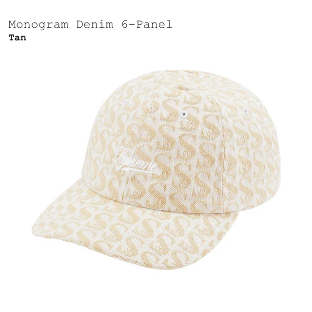 Supreme(シュプリーム)のシュプリーム　Monogram Denim 6-Panel メンズの帽子(キャップ)の商品写真