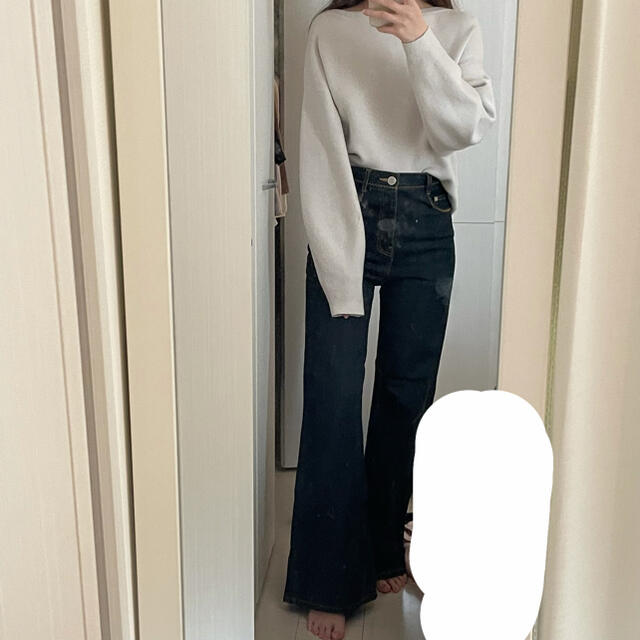 moussy(マウジー)のボートネックニット レディースのトップス(ニット/セーター)の商品写真