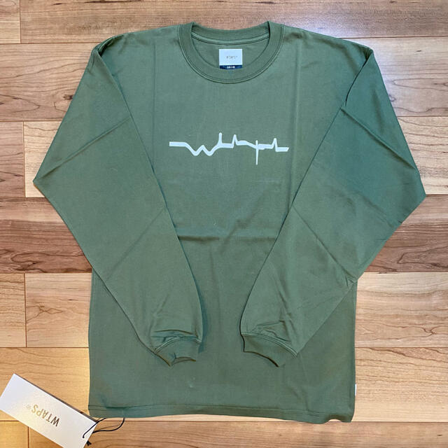 W)taps(ダブルタップス)のWTAPS VIBES SCREEN L/S TEE OLIVE DRAB M メンズのトップス(Tシャツ/カットソー(七分/長袖))の商品写真