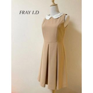 フレイアイディー(FRAY I.D)のFRAY I.D 美シルエット　膝丈ワンピース(ひざ丈ワンピース)