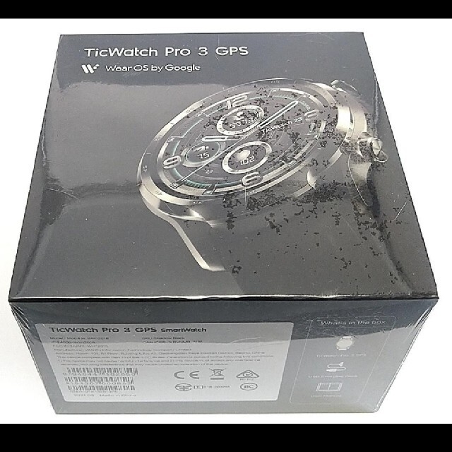腕時計(デジタル)美品　最新スマートウォッチ　最上位モデル　Ticwatch pro3　オマケ付き