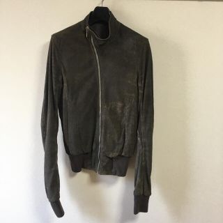 リックオウエンス(Rick Owens)のRICK OWENS レザーブルゾン(レザージャケット)