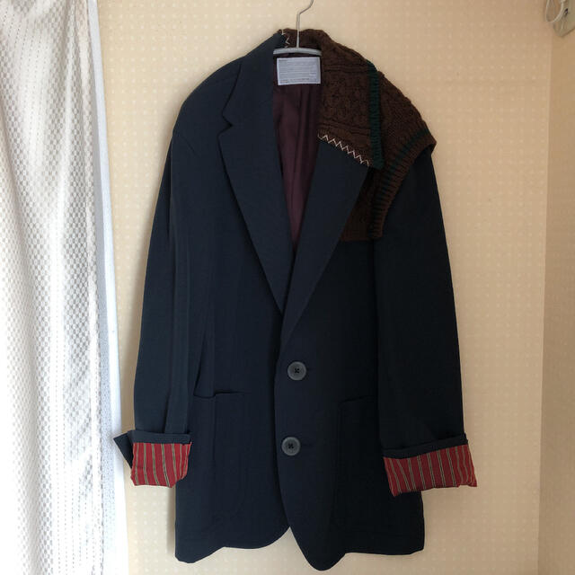 アニメショート kolor 21aw ニットドッキングジャケット | ochge.org