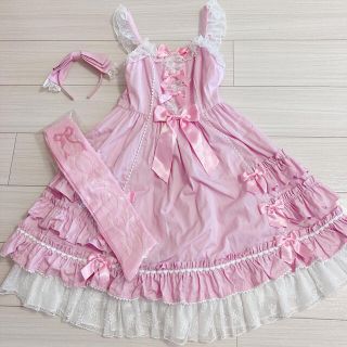 アンジェリックプリティー(Angelic Pretty)のAngelic Pretty 3点セット(ひざ丈ワンピース)