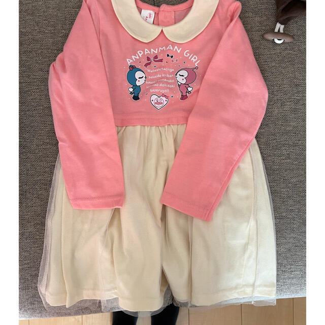 アンパンマン(アンパンマン)のドキンちゃんワンピース キッズ/ベビー/マタニティのキッズ服女の子用(90cm~)(ワンピース)の商品写真