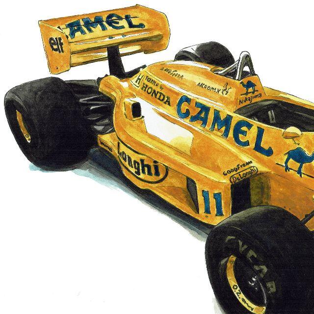 LOTUS(ロータス)のNC-897マクラーレン/ロータス限定版画サイン額装作家平右ヱ門 エンタメ/ホビーの美術品/アンティーク(版画)の商品写真