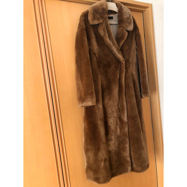 Long Eco Fur Coat  styling/  ブラウン