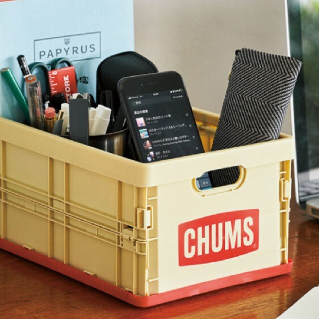 CHUMS(チャムス)のモノマスター付録チャムスコンテナボックスベージュ一点のみ エンタメ/ホビーの雑誌(その他)の商品写真