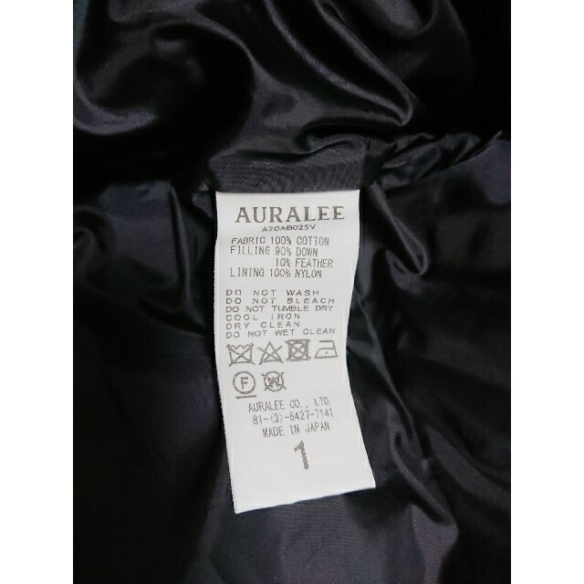 オーラリー ダウンジャケット auralee レディースのジャケット/アウター(ダウンジャケット)の商品写真