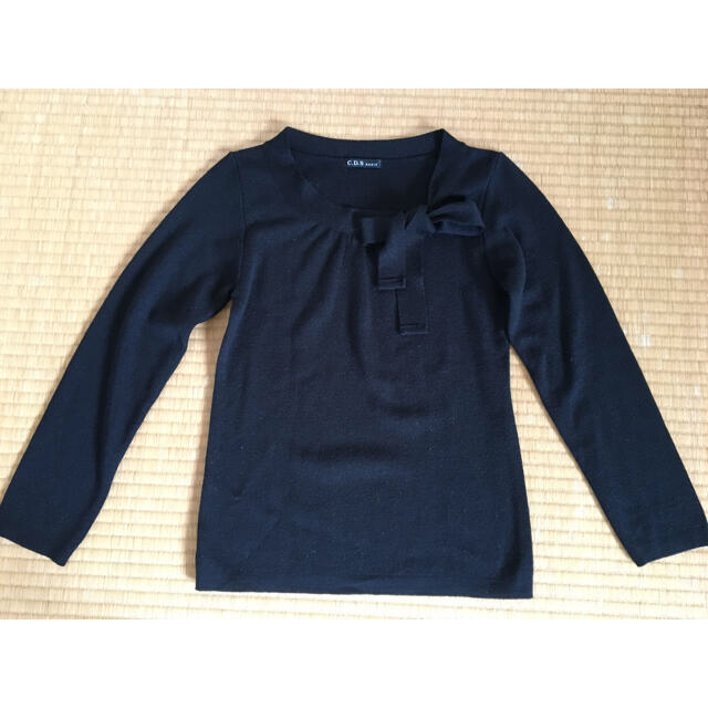 黒ラメ入りニット　長袖　オシャレ、フォーマルにも レディースのトップス(ニット/セーター)の商品写真