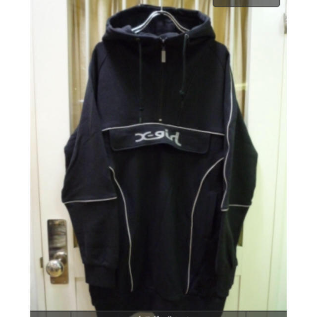 X-girl(エックスガール)の新品 X-girl  SWEAT ANORAK ワンピース レディースのワンピース(ひざ丈ワンピース)の商品写真