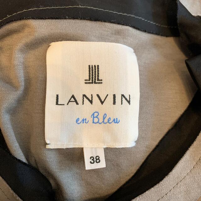 LANVIN en Bleu(ランバンオンブルー)のLANVIN en Bleu 半袖　カットソー レディースのトップス(カットソー(半袖/袖なし))の商品写真