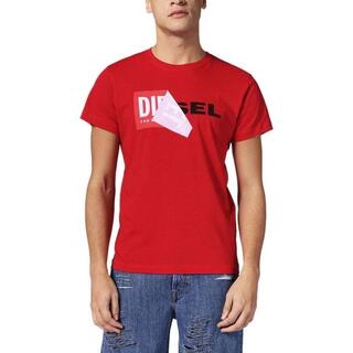 ディーゼル(DIESEL)のDIESEL Tシャツ T DIEGO QA T-SHIRT レッド　L(Tシャツ/カットソー(半袖/袖なし))
