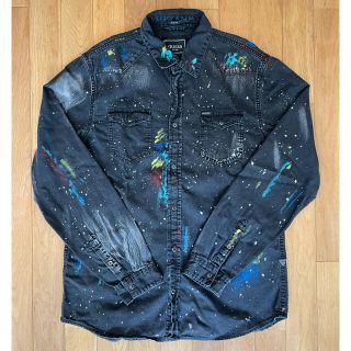 ゲス(GUESS)のGUESS Truckee Denim Shirt  プランターペイントシャツ (シャツ)