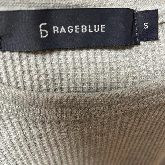 RAGEBLUE(レイジブルー)のRAGEBLUE ワッフルロンT グレー メンズのトップス(Tシャツ/カットソー(七分/長袖))の商品写真